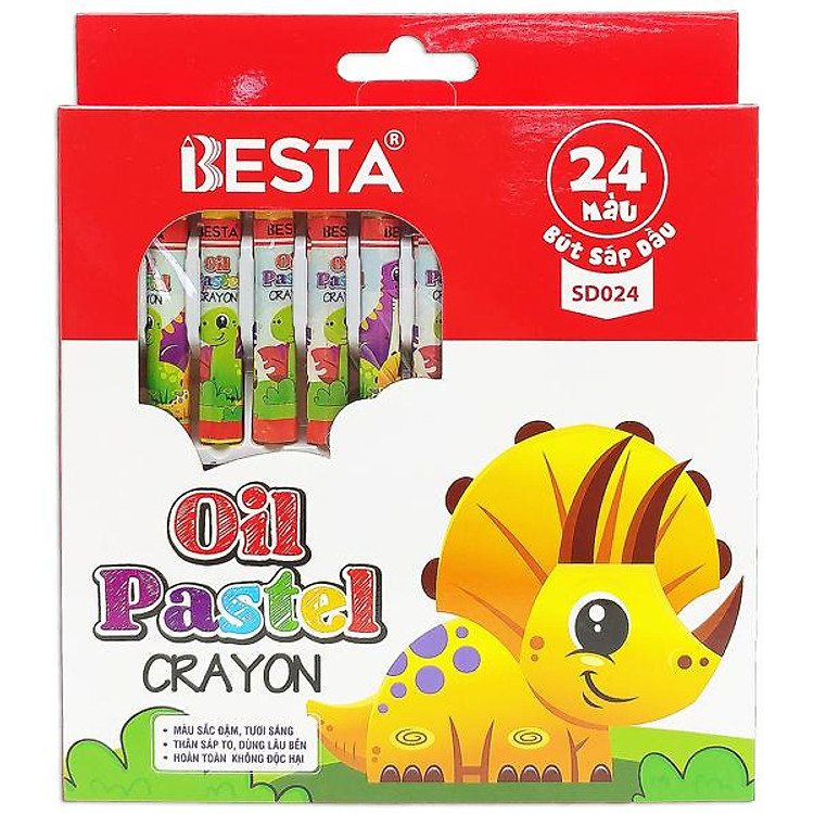 Hộp 24 Bút Màu Sáp Dầu Besta SD024