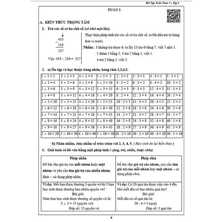 Bài Tập Tuần Lớp 3 Cả Năm - Toán và Tiếng Việt - Ảnh 6