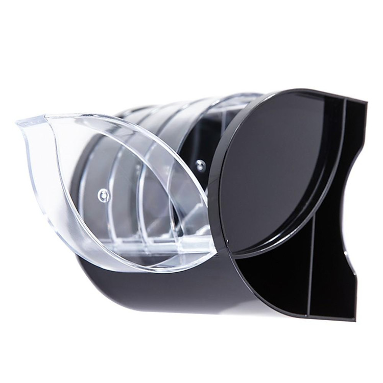 Cốc Cắm Bút Deli 4 Ngăn Đen (1 chiếc) - Ảnh 3