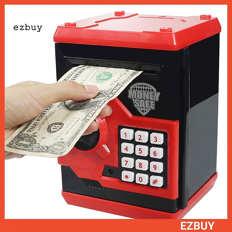Hộp Đựng Tiền Tiết Kiệm Hình Cây ATM Mini Có Mật Khẩu Cho Bé