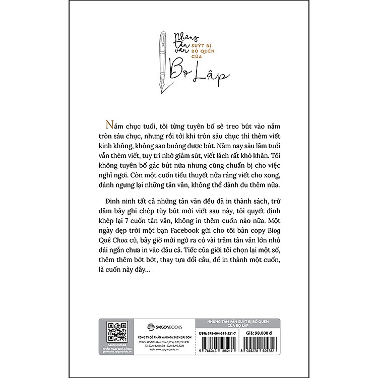 Những Tản Văn Suýt Bị Bỏ Quên Của Bọ Lập - Ảnh 3