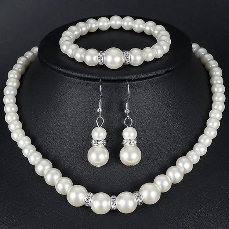 BỘ TRANG SỨC NGỌC TRAI QUÝ PHÁI