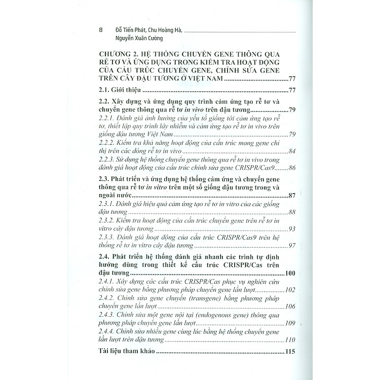 Phát Triển Và Ứng Dụng Hệ Thống Chỉnh Sửa Hệ Gene Trong Nghiên Cứu Cơ Bản Và Cải Tạo Giống Đậu Tương (Bộ Sách Chuyên Khảo Ứng Dụng Và Phát Triển Công Nghê Cao) - Ảnh 5
