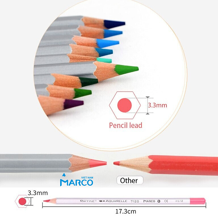 Hộp Bút Chì Màu Nước Marco Raffine 7120 (72 màu) - Ảnh 3