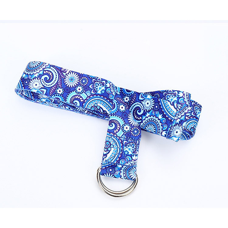 Dây Tập Yoga In Hoa Văn Cao Cấp 1,83m - Yoga Strap
