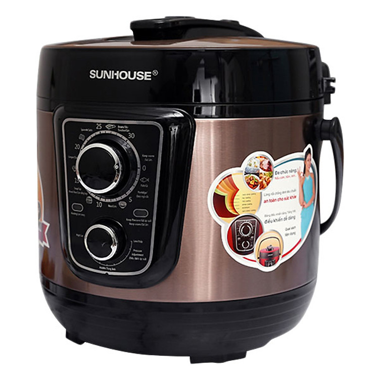 Nồi Áp Suất Điện Đa Năng Sunhouse SHD1659 (5L) - Café - Hàng chính hãng
