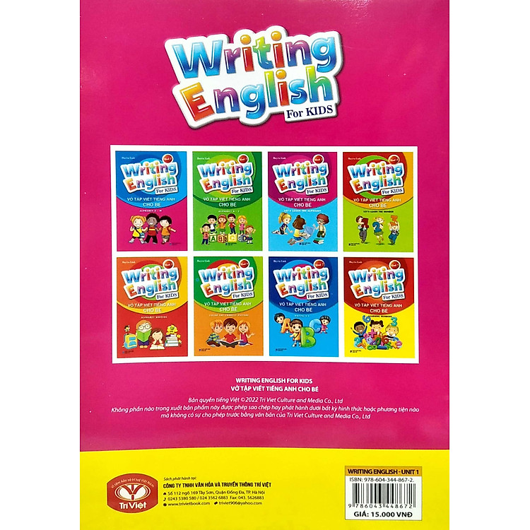 Vở Tập Viết Tiếng Anh Cho Bé - Tập 1 - Ảnh 4