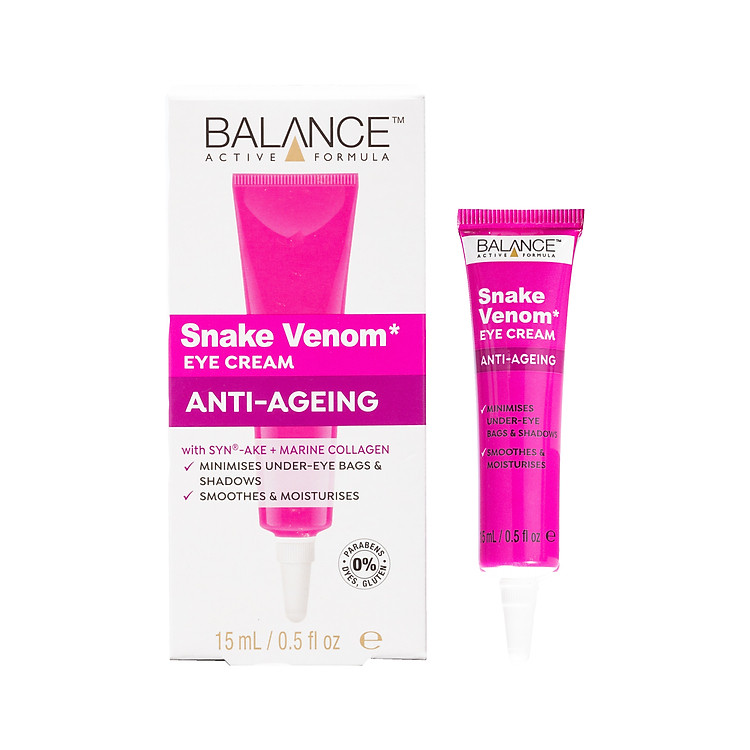 Kem Mắt Snake Venom Balance Active Formula Nọc Rắn Hỗ Trợ Trị Thâm Mắt, Giảm Bọng Mắt 15ml, hàng chính hãng