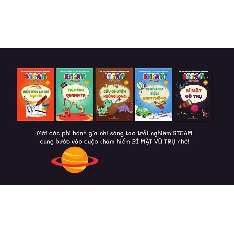 Bộ sách Steam for Kids – Khám Phá Các Thí Nghiệm Khoa Học Tương Tác Dành Cho Trẻ Em Từ 6-14 Tuổi