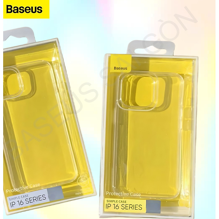 Ốp Lưng Trong Suốt Baseus Simple Clear Case Dùng Cho i-Phone 16 Series - Hàng Chính Hãng