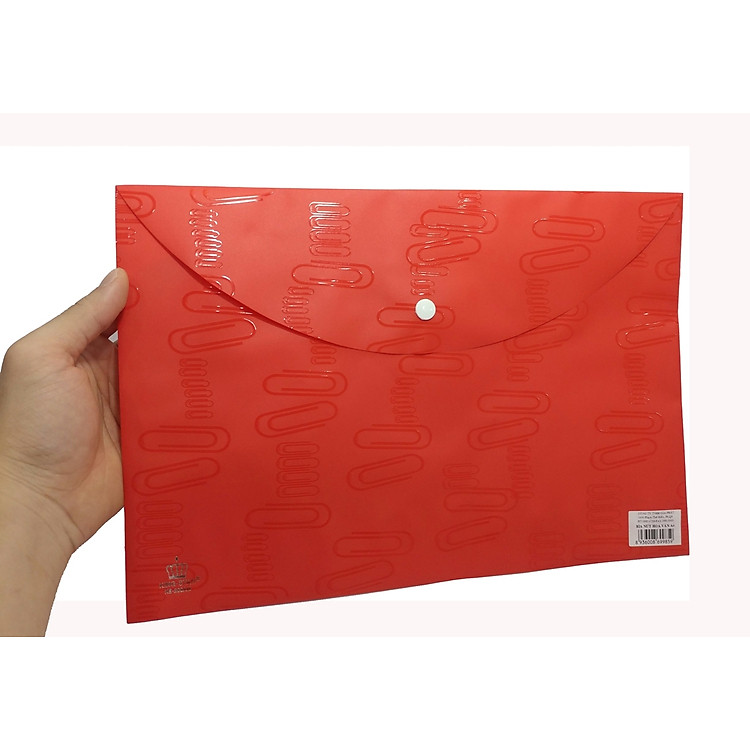 Bìa Nút Hoa Văn A4 King-Star KS-209AM - Đỏ - Ảnh 2