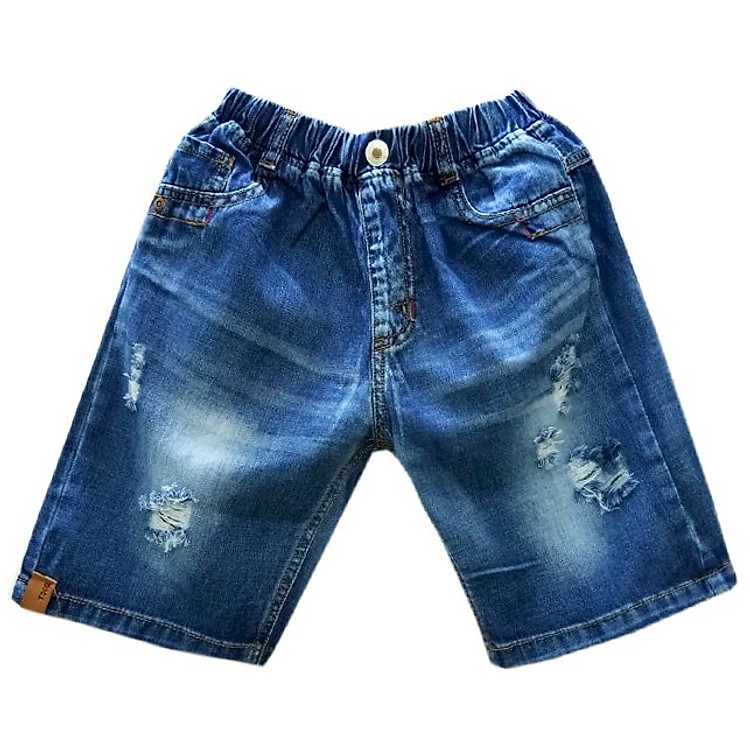 Quần jean cotton lửng mềm cho bé trai 24-35kg