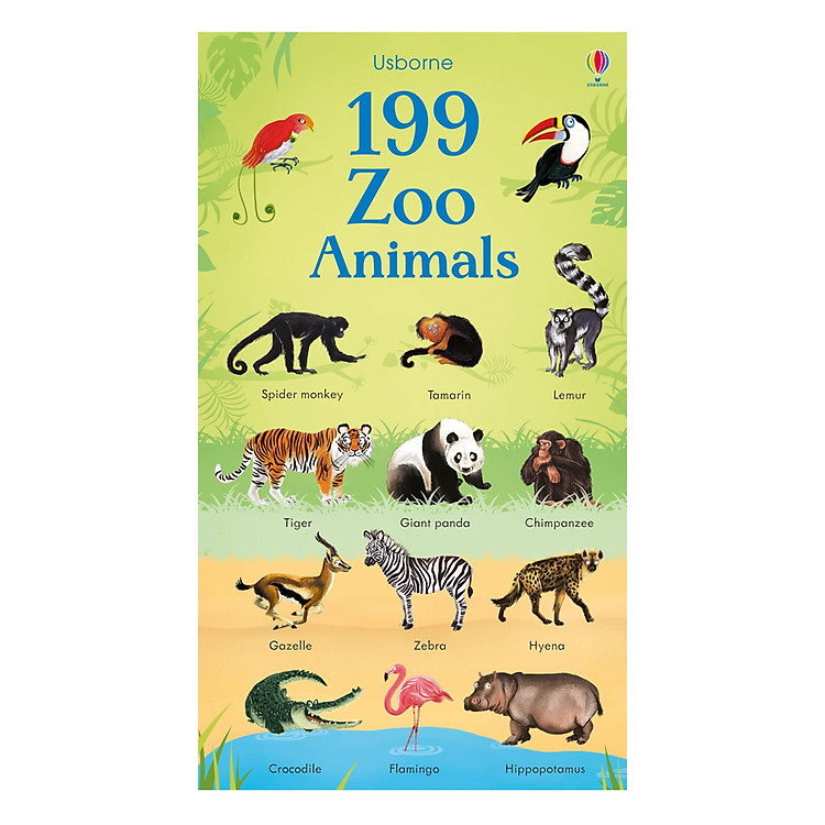 Sách Usborne 199 Zoo Animals
