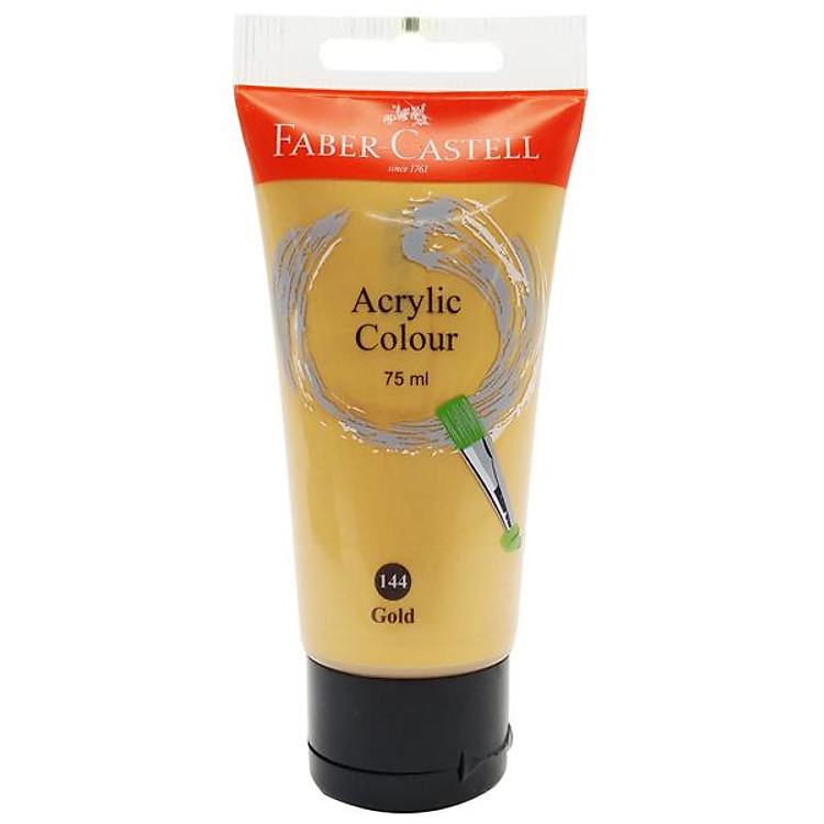 Tuýp màu vẽ ACRYLIC 75ML GOLD (Vàng) Faber 187510