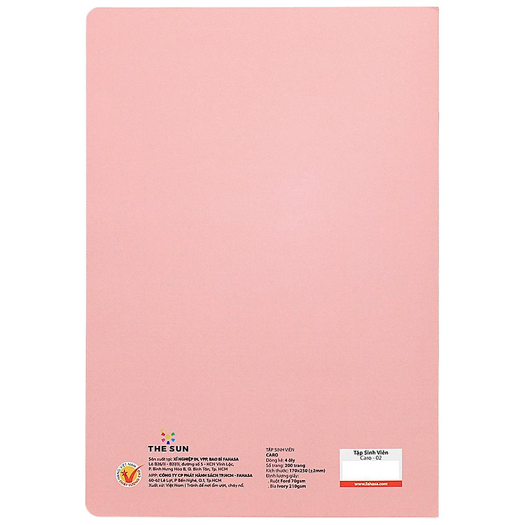 Tập Sinh Viên Caro 4 Ô Ly (200 trang) 70gsm - Ảnh 5