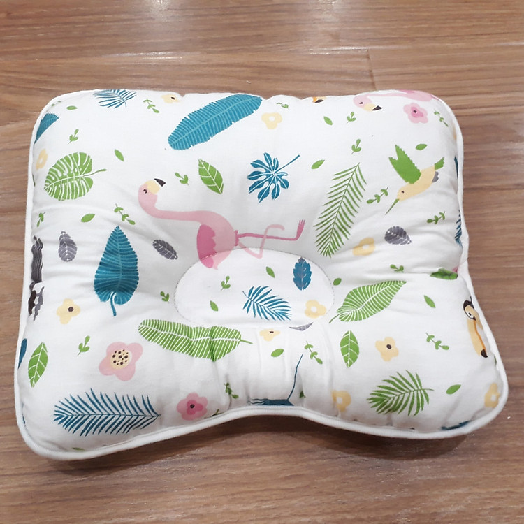 Gối Em Bé, Gối Chống Bẹp Đầu Loại Tốt Siêu Mềm Hàng Việt Nam Xuất Khẩu (Màu ngẫu nhiên)