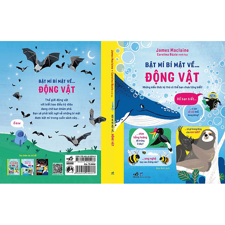 Sách - Bộ Bật mí bí mật về Cơ thể người - Động vật - Vũ trụ (03 cuốn lẻ) - Nhã Nam Official