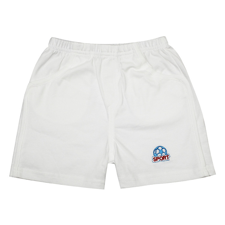 Quần Short Thêu Hello B&B QL0539_T (Trắng) - Hình In Ngẫu Nhiên