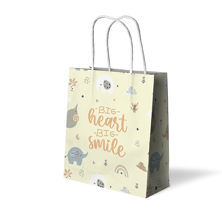 Túi Giấy Trung SDstationery Big Heart Big Smile