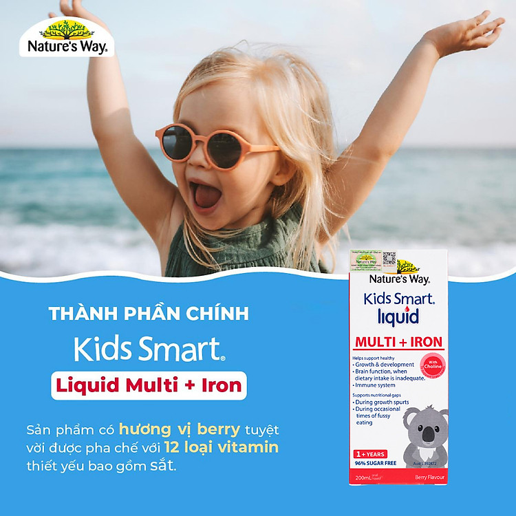 Siro Vitamin Và Sắt Nature's Way 200ml Chính hãng Ưu đãi - Hình ảnh 4