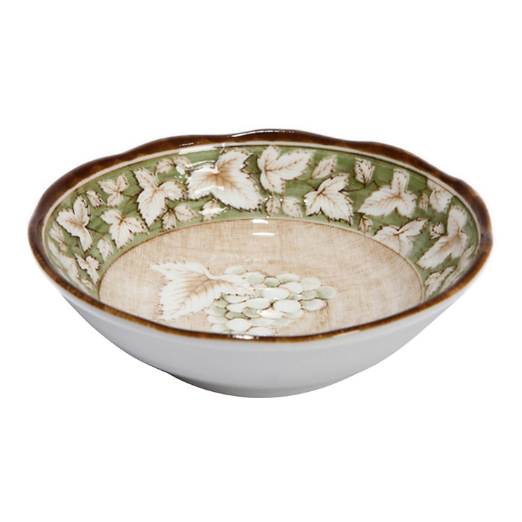 Đĩa Bằng Sứ Miyabi 10.5cm x 3cm - Đĩa Chấm MB01 - Xanh Lá