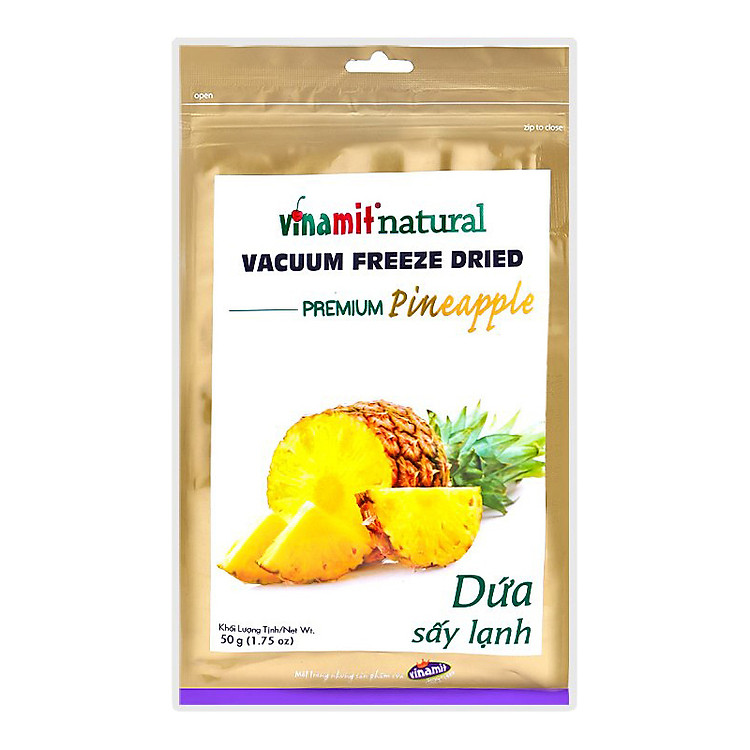 Dứa (Thơm) Sấy Lạnh Vinamit (50g)