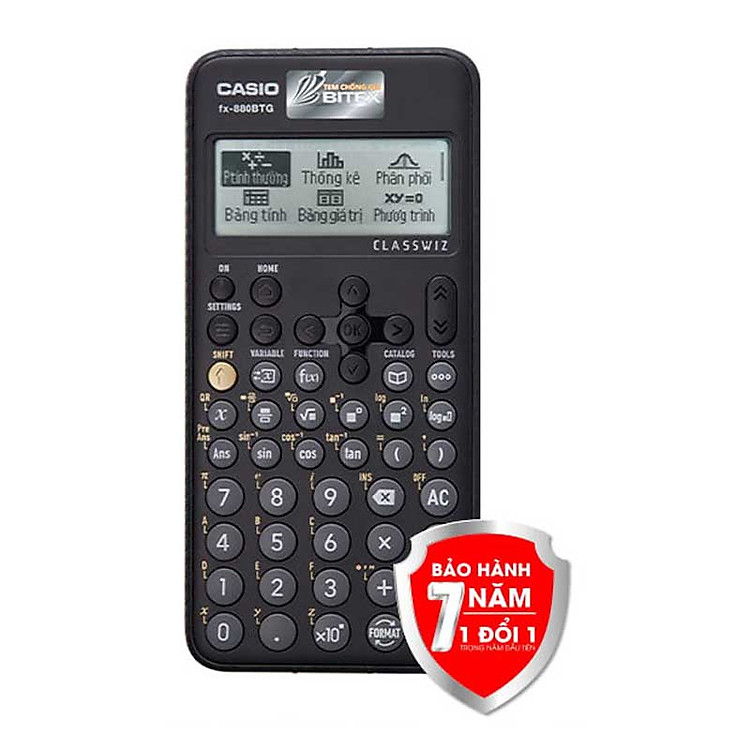 Máy Tính Casio Fx-880BTG (TL) Đen + Bút Bi Pilot BP-1RT