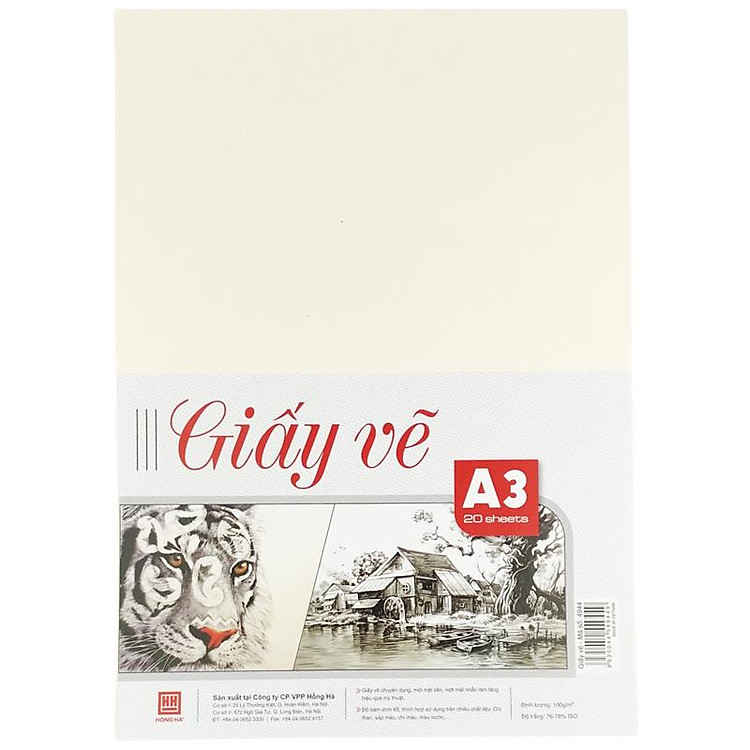 Giấy Vẽ A3 Hồng Hà (20 trang) - Ảnh 4