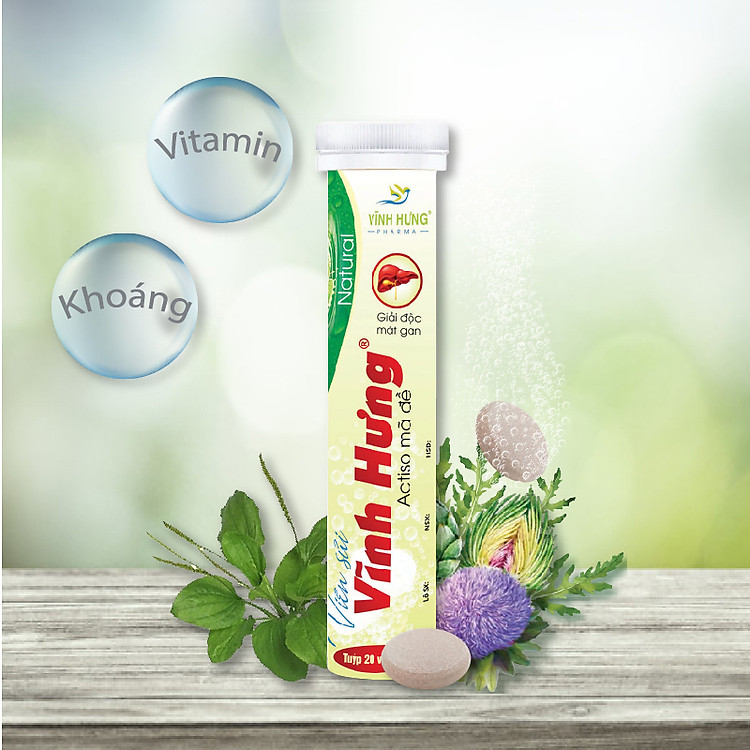 Viên sủi Vĩnh Hưng - Giải độc mát gan, bổ sung Vitamin và khoáng chất tăng cường thể lực