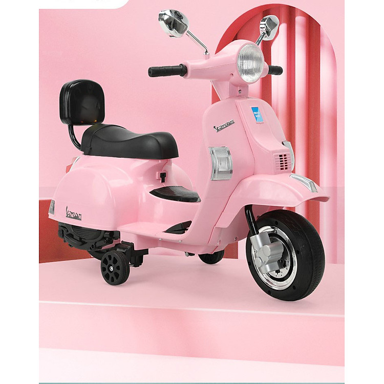Xe máy điện Vespa TILO KIDS TLK-6288 HỒNG Chính hãng Ưu đãi - Hình ảnh 3