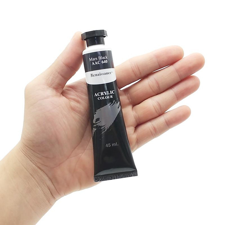 Tuýp Màu Acrylic 45 ml - Renaissance #640 (Mars Black) - Ảnh 6