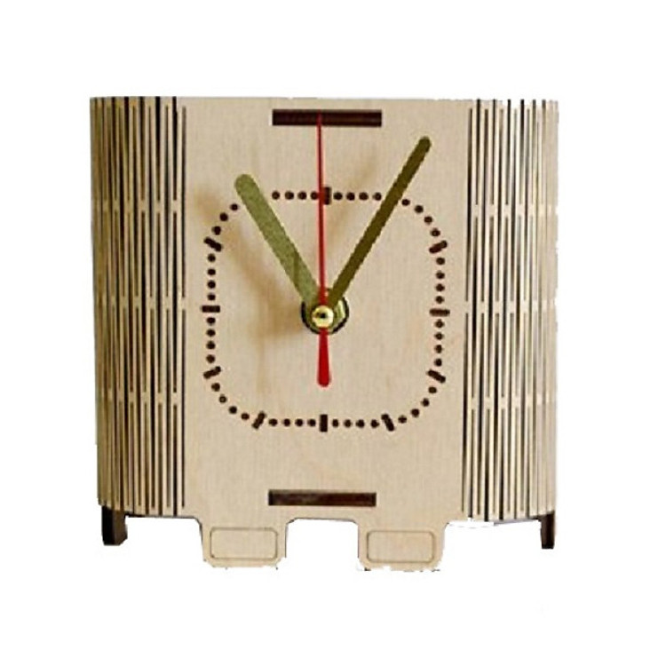Hộp để bút có gắn đồng hồ trang trí Jonnydecor