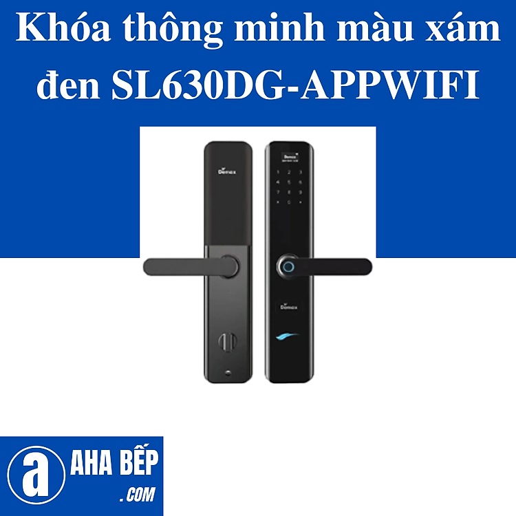 Khóa thông minh màu xám đen SL630DG-APPWIFI. Hàng Chính Hãng