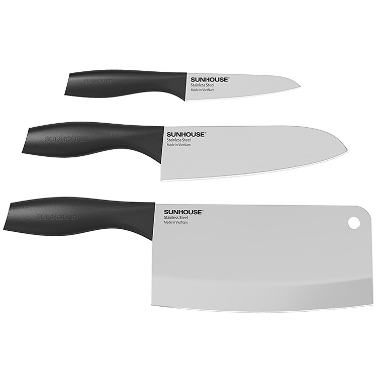 Bộ dao 3 chiếc Eco Family Sunhouse KS-KN3E1