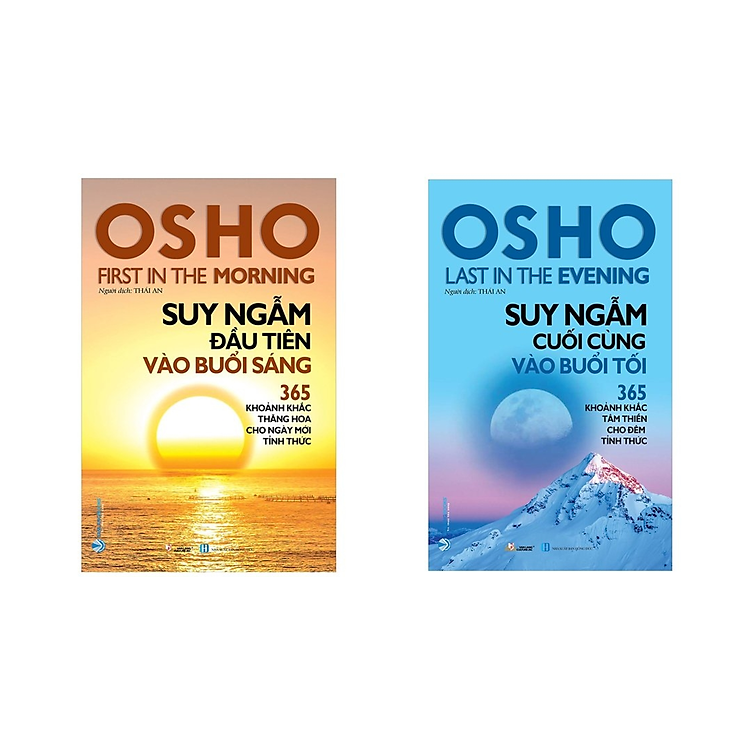 Bộ 2 Cuốn Osho – Suy Ngẫm Đầu Tiên Vào Buổi Sáng & Suy Ngẫm Cuối Cùng Vào Buổi Tối (Tái Bản)