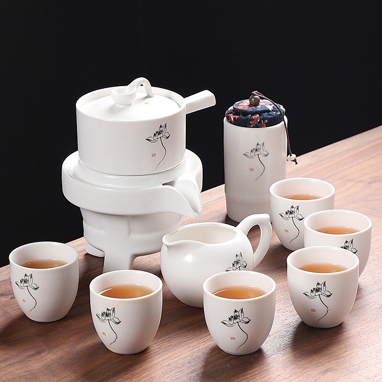 Bộ Ấm Chén Pha Trà Cối Xay Phong Cách Độc Đáo