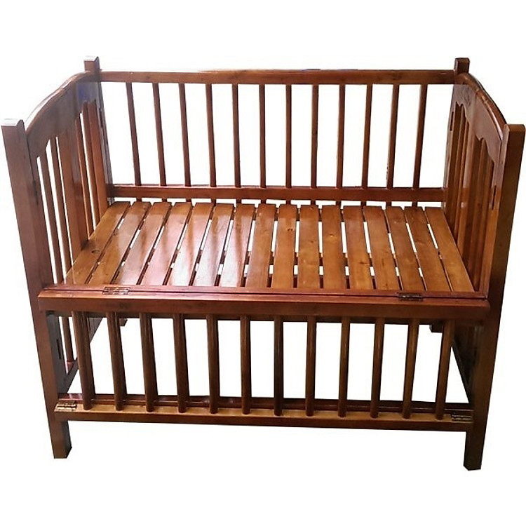Cũi gỗ sồi cho bé- 002- Cánh Dán