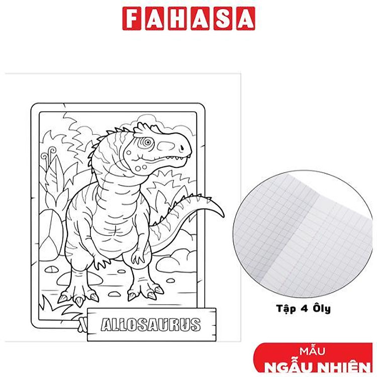 Tập Học Sinh Tô Màu Dinosaur (96 trang – 100gsm)