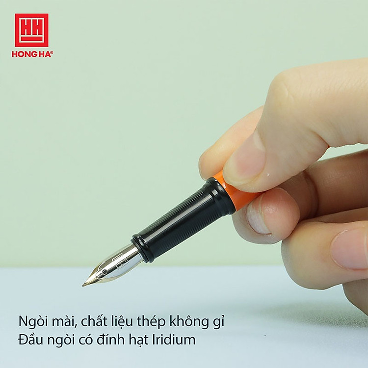 Bút máy nét hoa Hồng Hà (2256 - 2 màu) - Ảnh 6