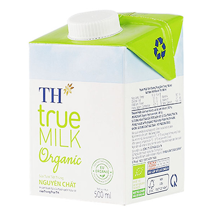 Sữa Tươi Tiệt Trùng Hữu Cơ TH True Milk Organic (500ml)