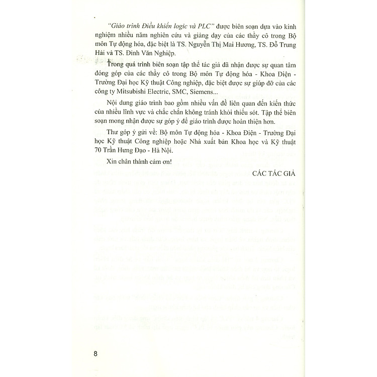 Giáo Trình Điều Khiển LOGIC VÀ PLC (Tái bản 2024) - Ảnh 7