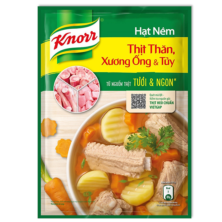 Hạt Nêm Knorr Từ Thịt Thăn, Xương Ống Và Tủy Bổ Sung Vitamin A (170g) - 32010198