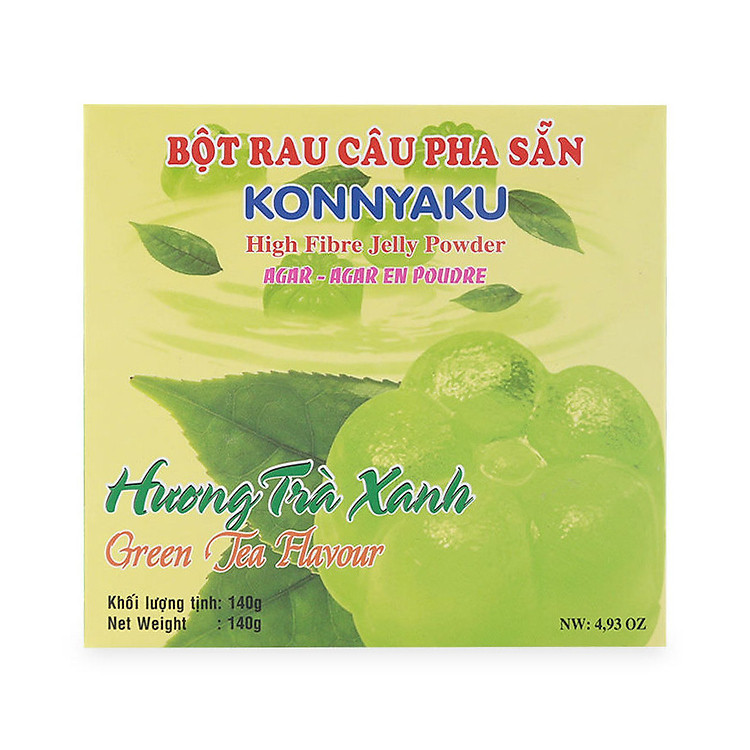 Bột Rau Câu Pha Sẵn Trà Xanh 3K (140g)