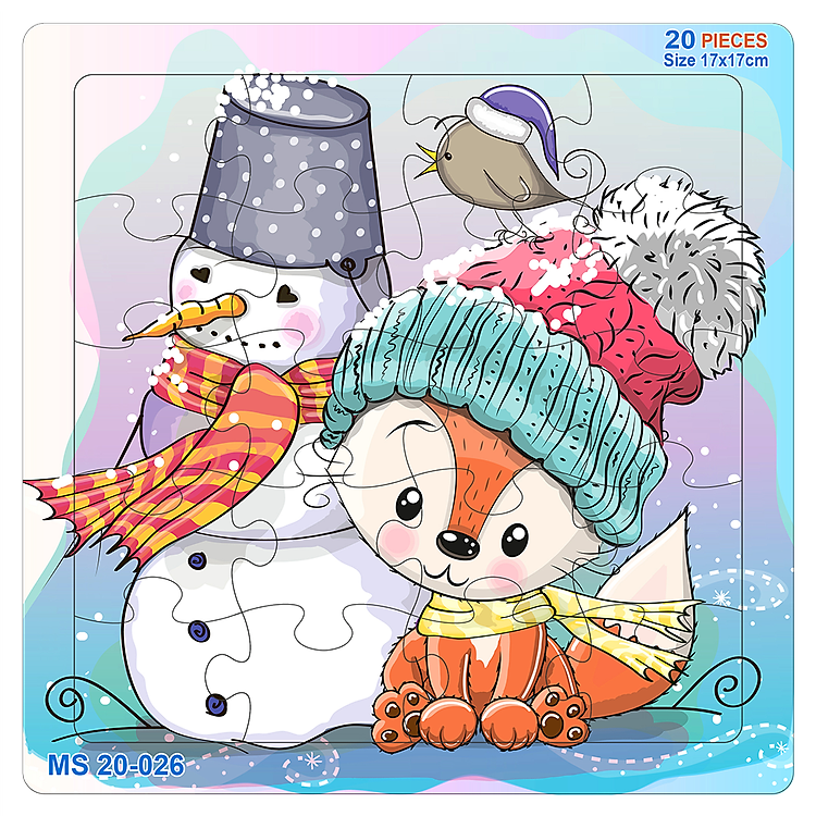 Bộ tranh xếp hình động vật dễ thương Chính hãng Giá rẻ - Hình ảnh 5