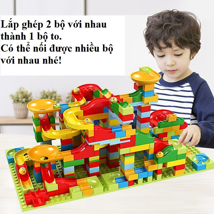 Đồ chơi lắp ráp tháp trượt lăn bi cho bé Chính hãng Giá rẻ - Hình ảnh 4