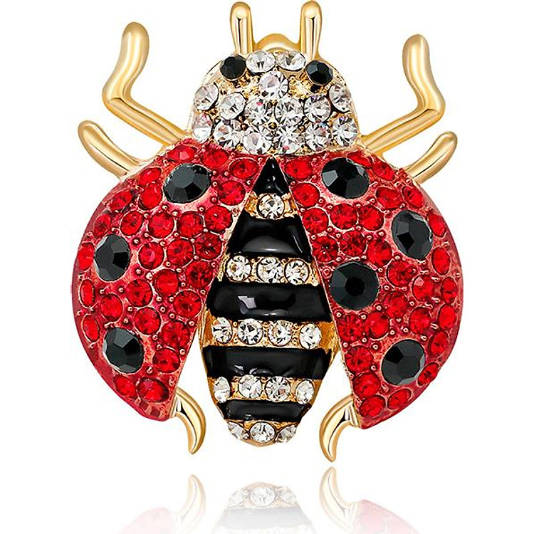 Cài áo Bọ rùa cánh đỏ