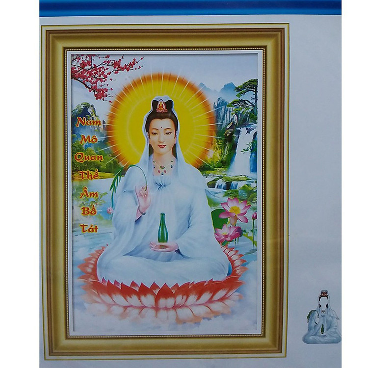 Tranh thêu Quan Âm Bồ Tát X 8031 31X43 cm