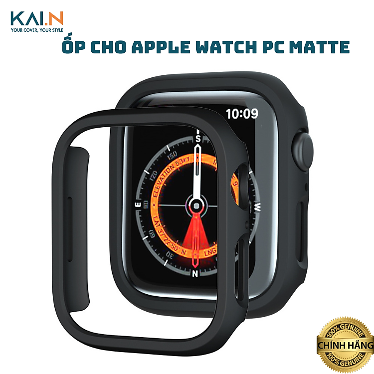 Ốp Case Kai.N Pc Matte dành cho Apple Watch Series 10/ 4/5/6/7/8/9/SE, chống sốc, chống trầy xước_ Hàng Chính Hãng