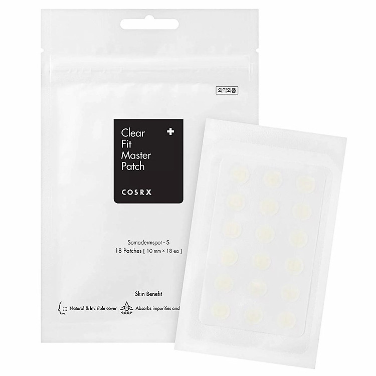 Miếng Dán Xẹp Mụn Cosrx Clear Fit Master Patch (Gồm 18 miếng dán)