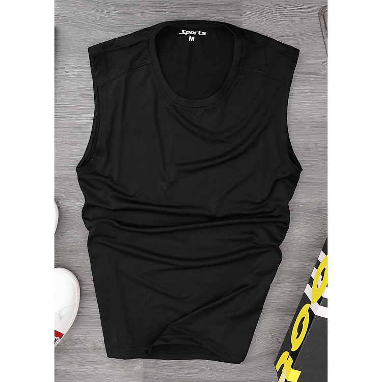 Áo Ba Lỗ Nam Tập Gym Áo Thể Thao Nam, Áo 3 Lỗ Sát Nách Tanktop Co Giãn 4 Chiều Thoáng Mát Vải Dệt Kim Big Sport - BS02